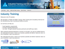 Tablet Screenshot of industrytraining.co.uk